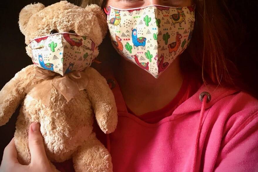 mask for teddy bear